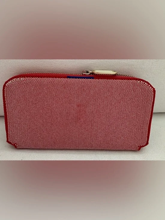 Rothy's Red Gingham Zip Wallet - Picture 1 of 6